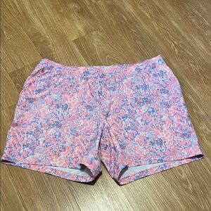 Columbia Women's Athletic Shorts - Pink and Blue Pattern has pockets large